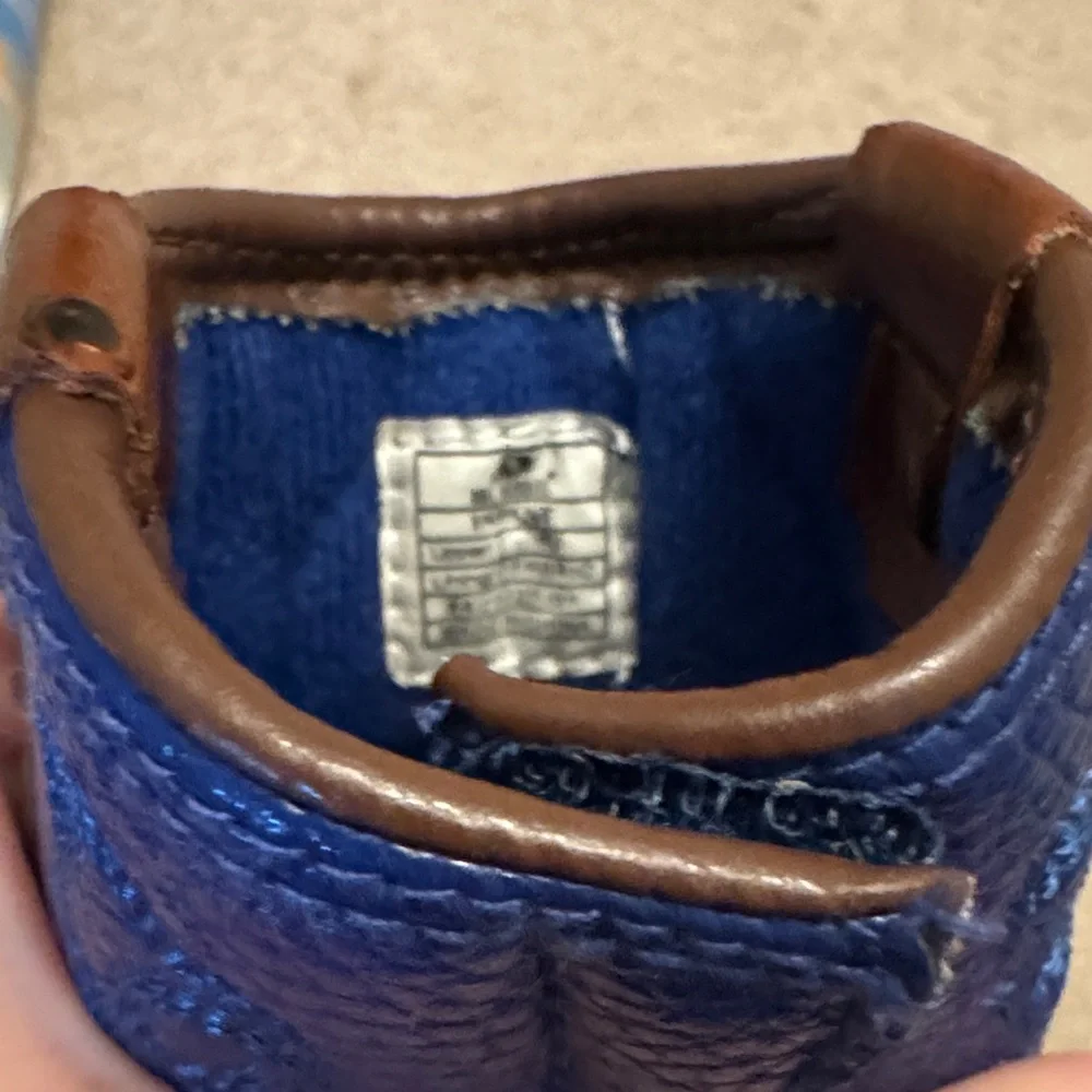 Baby Buckers Dbl Barrel Blue and Brown Boots - Size 1 - Picture 6 of 9